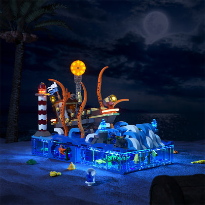 FUNWHOLE FH9003 Creator Expert Ocean Adventure Boat Building Blocks 824pcs Bricks Toys from China Delivery.