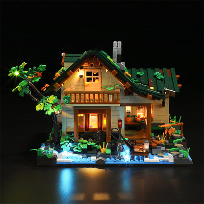 FUNWHOLE FH9004 Modular Buildings Lake House Building Blocks 1969pcs Bricks Toys From China Delivery.