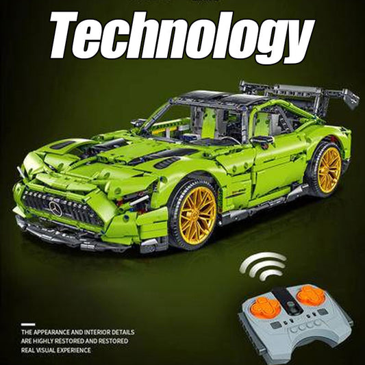 FeiFan 1:8 F10001 RC Super Speed Sports Racing Car Fast Vehicle Model Building Blocks MOC High-Tech 2898pcs Bricks Ship From China