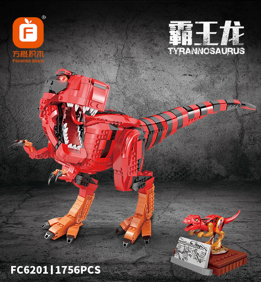 Forange FC6201 Jurassic Dinosaur Series T. rex Rampage Building Blocks 1756pcs Bricks Toys For Gift Ship From China
