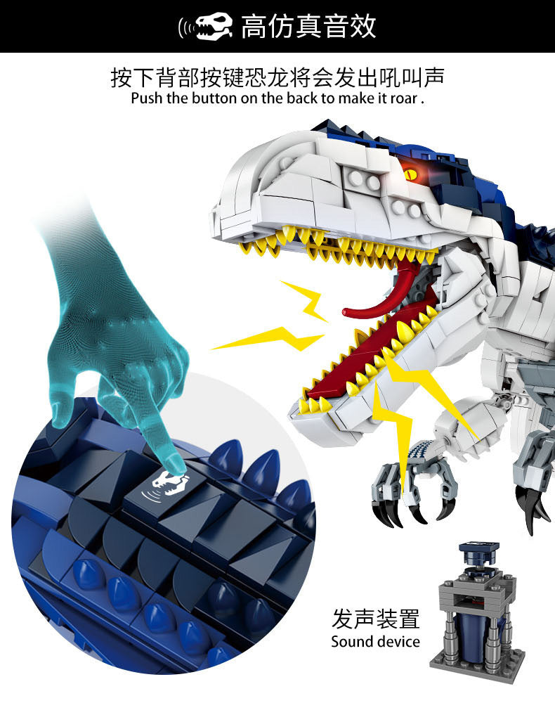 Forange FC6204 Jurassic Dinosaur Series T. rex Rampage Building Blocks 2205pcs Bricks Toys For Gift From China