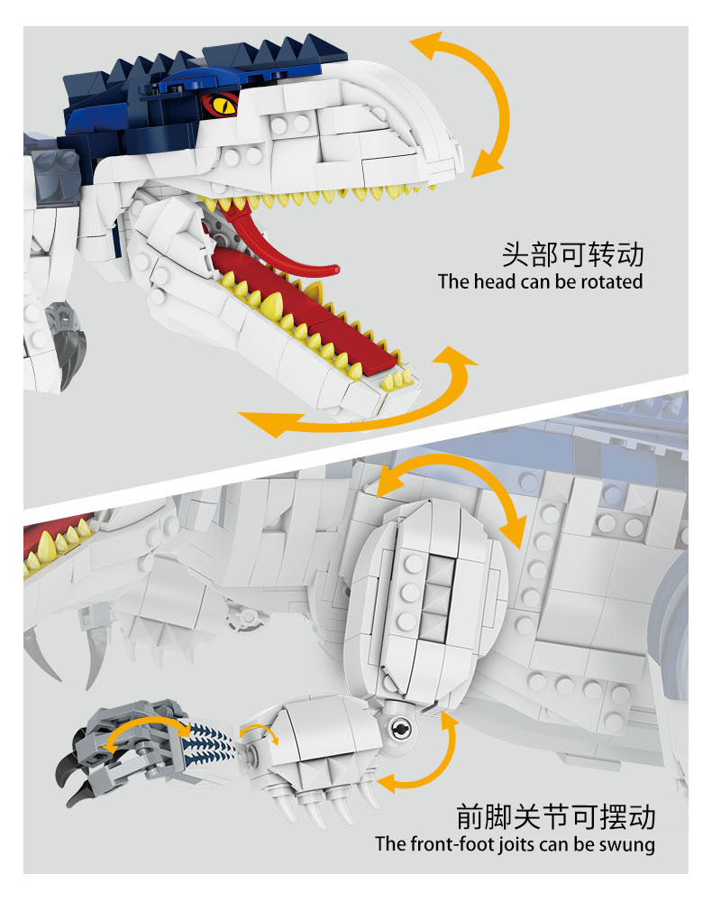 Forange FC6204 Jurassic Dinosaur Series T. rex Rampage Building Blocks 2205pcs Bricks Toys For Gift From China