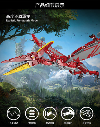 Forange FC6205 Jurassic Dinosaur Series Pterosauria Building Blocks 1337pcs Bricks Toys For Gift from China