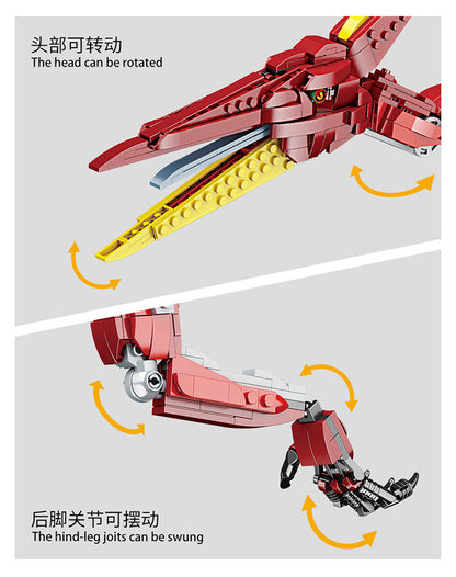 Forange FC6205 Jurassic Dinosaur Series Pterosauria Building Blocks 1337pcs Bricks Toys For Gift from China
