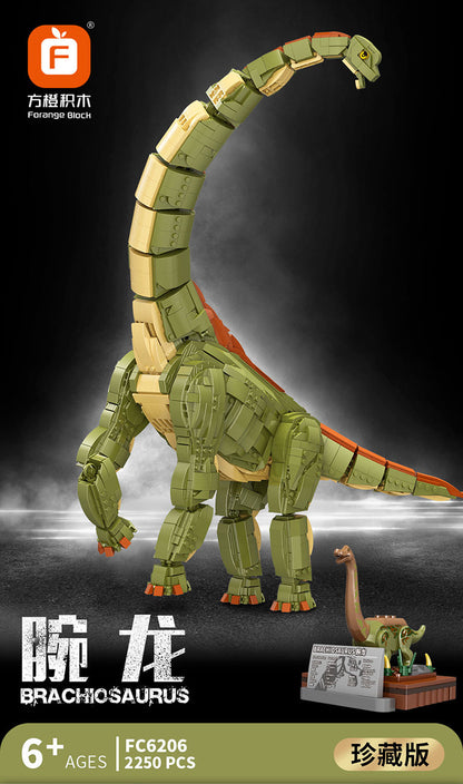 Forange FC6206 Jurassic Dinosaur Series Brachiosaurus Building Blocks 2250pcs Bricks Toys For Gift Ship From China
