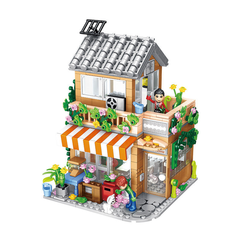 Forange FC8504 MOC Girl Dream Cottage A Home Stay Facility Building Blocks 730PCS Bricks Toys Gift From China.