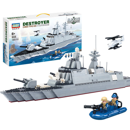 GUDI 8028 Military series Destoyer China Type 055 Building block model 1003pcs from China