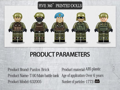 PANLOS 632005 WW2 Russian T-90 Battle tank Military series