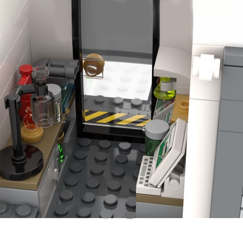 MOC 21474 Modular Police Station by brick_monster