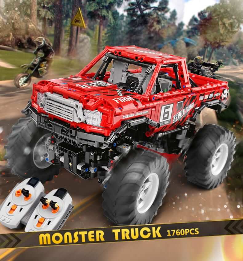MOC 26278 Monster Truck With Automated Differential Lock
