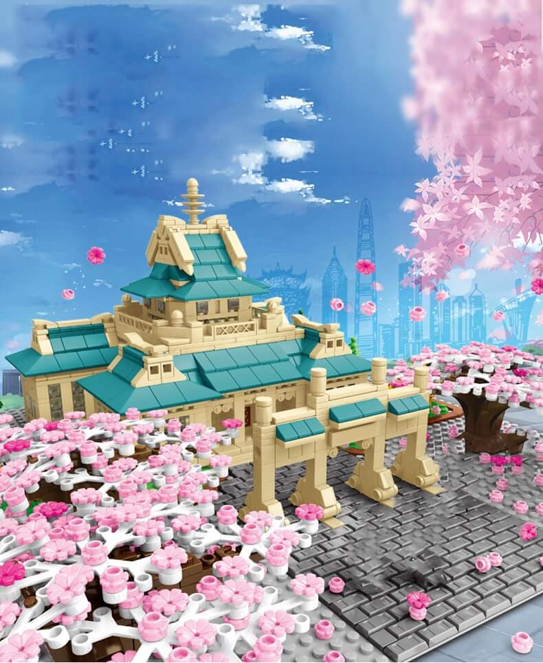 SEMBO SY 601075-601079 Japanese Cherry Blossom Season Street View