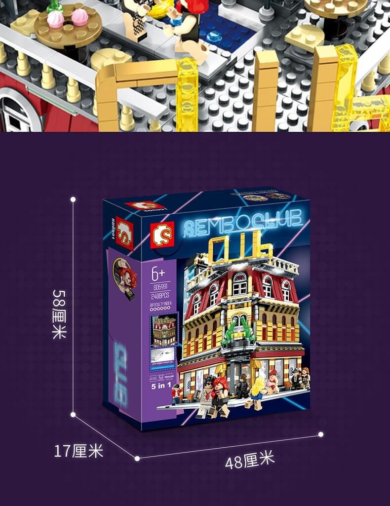 SEMBO SD6991 5 IN 1 Street Night SemboClub with LED Light USB