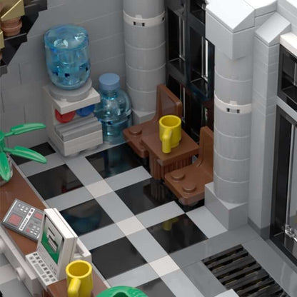 MOC 21474 Modular Police Station by brick_monster