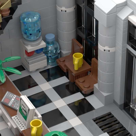 MOC 21474 Modular Police Station by brick_monster
