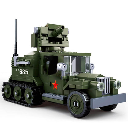 SLUBAN T34 WW2 Military Sets Tanks Troops Plane