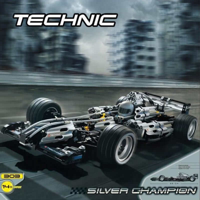 YILE 303 Silver Champion Racing Car 8458