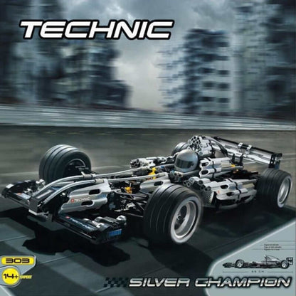 YILE 303 Silver Champion Racing Car 8458