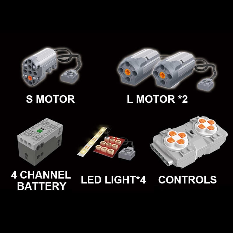 MOULDKING 13085 MOC 5902 Ferrari FXX Supercharged V12 1:8 with App/RC + Led Light