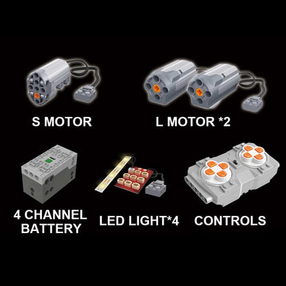 MOULDKING 13085 MOC 5902 Ferrari FXX Supercharged V12 1:8 with App/RC + Led Light