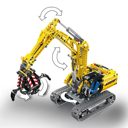 LELE 38014 Excavator Engineering Truck compatible LEGO 42006 Power Function 2 in 1