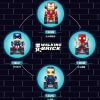 MOULDKING 13038-13045 Marvel Super Heros RC Movable BrickHeadz Robots