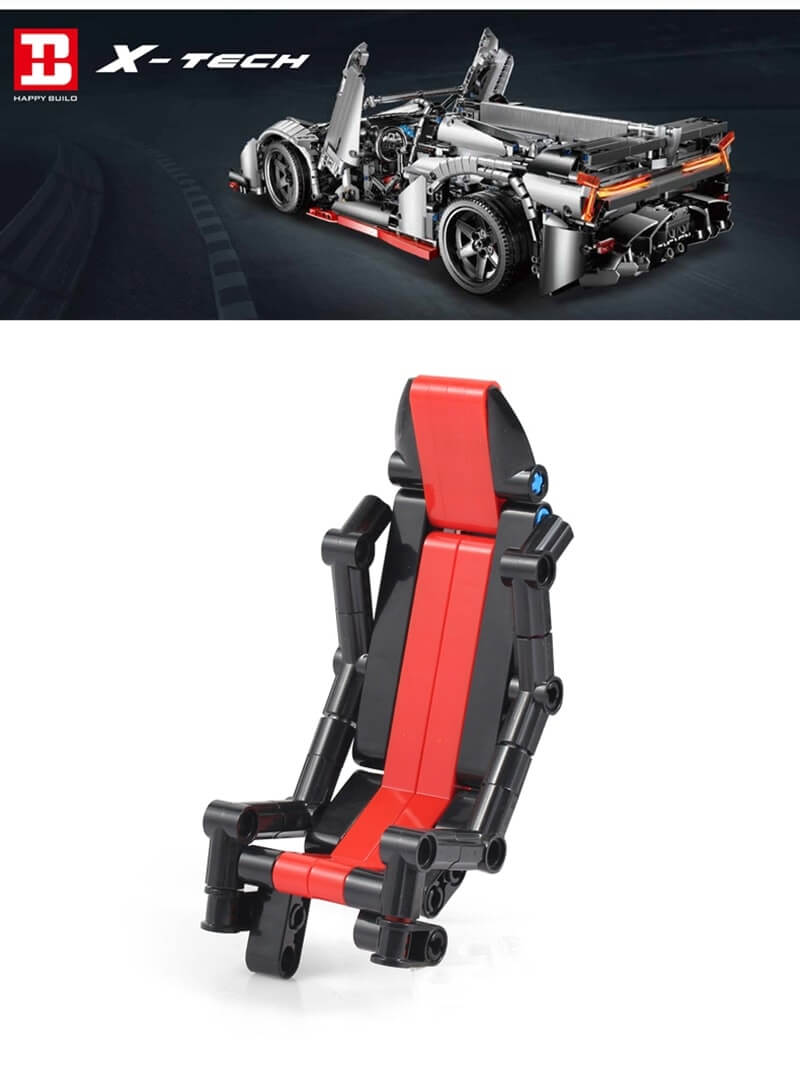 BUILO 1003 MOC 10559 Silver Lamborghini Veneno Roadster