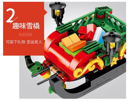 SEMBO 601091 Christmas Santa Claus and Reindeer