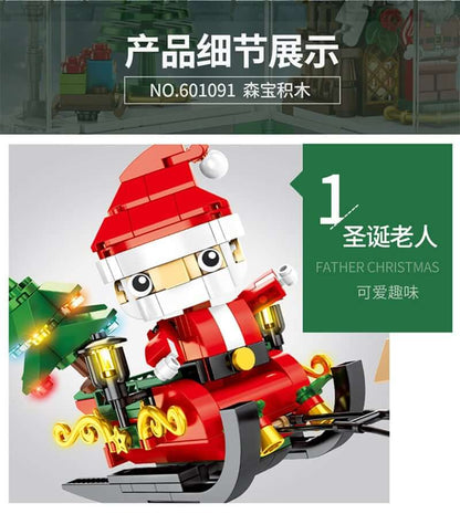 SEMBO 601091 Christmas Santa Claus and Reindeer