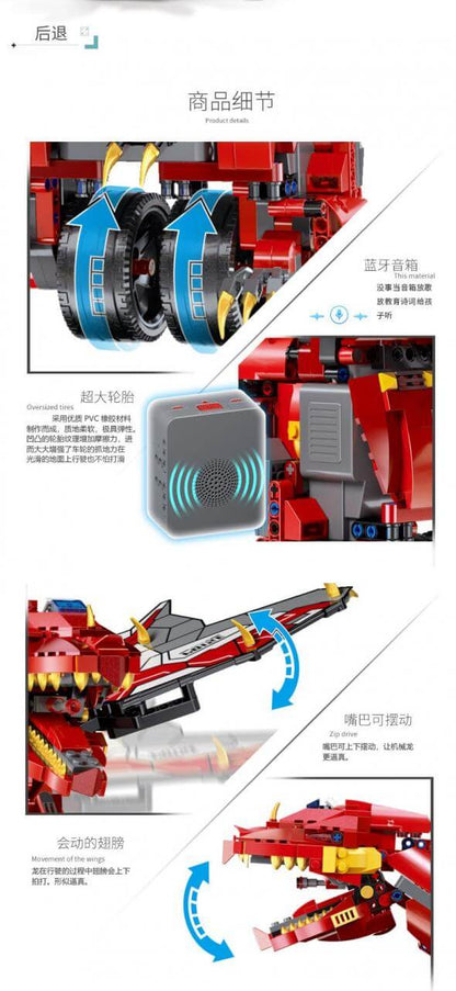 MOULDKING 13031 Intelligent Auto Balance Dinosaur Robot