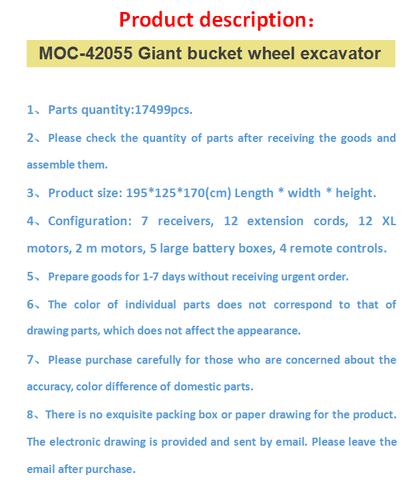 MOC 42055 MK 288 BWE Giant Dig Machine