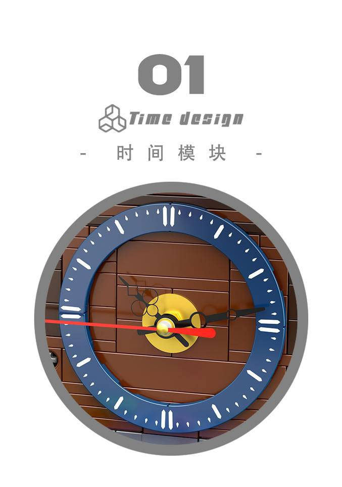 HENGTAI 92035 Idea Series TimeSprite Time Windmill Building Blocks 1944pcs Bricks Model Toys From China