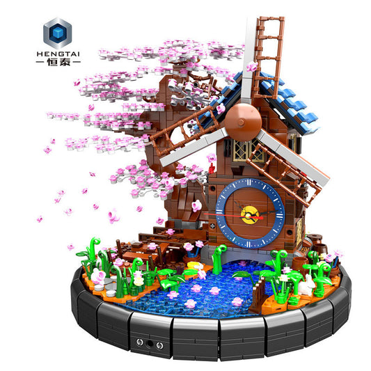 HENGTAI 92035 Idea Series TimeSprite Time Windmill Building Blocks 1944pcs Bricks Model Toys From China