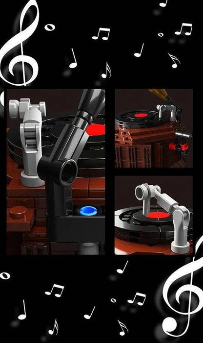 HENGTAI 92051 Expert Series Phonograph 1:8 Model Building Blocks 682pcs Bricks Model Toys From China