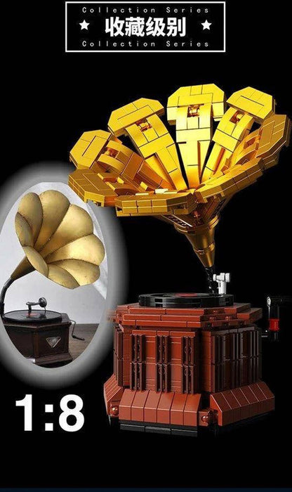 HENGTAI 92051 Expert Series Phonograph 1:8 Model Building Blocks 682pcs Bricks Model Toys From China