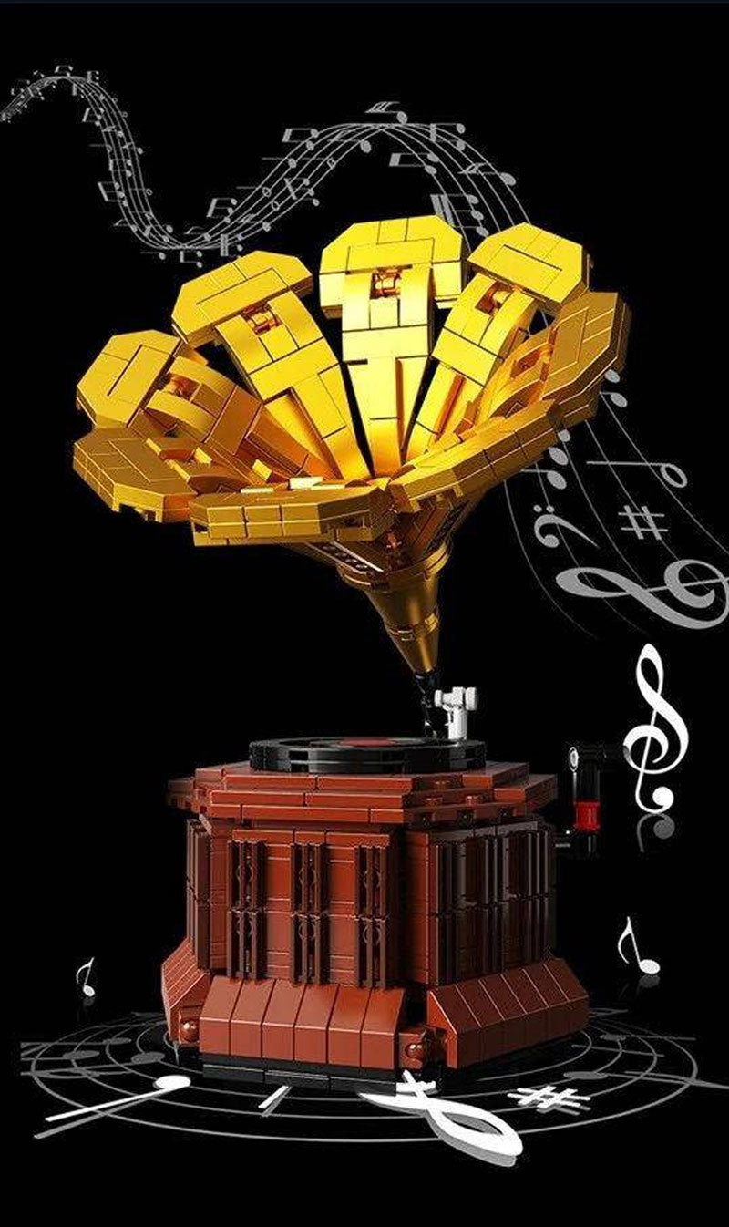 HENGTAI 92051 Expert Series Phonograph 1:8 Model Building Blocks 682pcs Bricks Model Toys From China