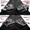 SY 101213-101216 4 In 1 WW2 Germany Tank Military Vehicles