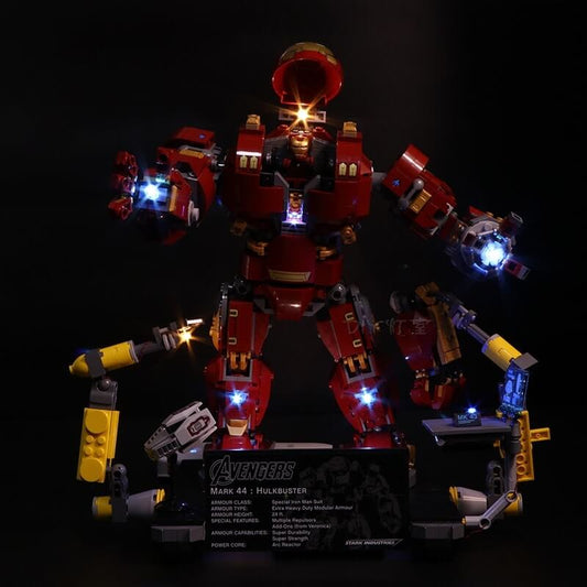 LEGO 76105 Led Light The Iron Man Hulkbuster Brick kits V.Basic