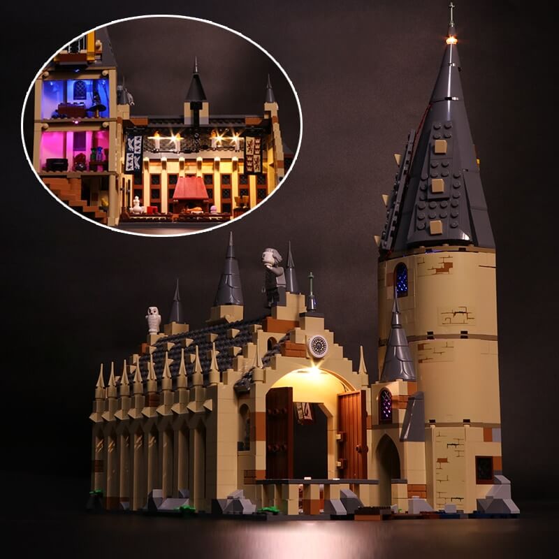 LEGO 75954 Led Light Hogwarts Great Hall Brick kits V.Basic