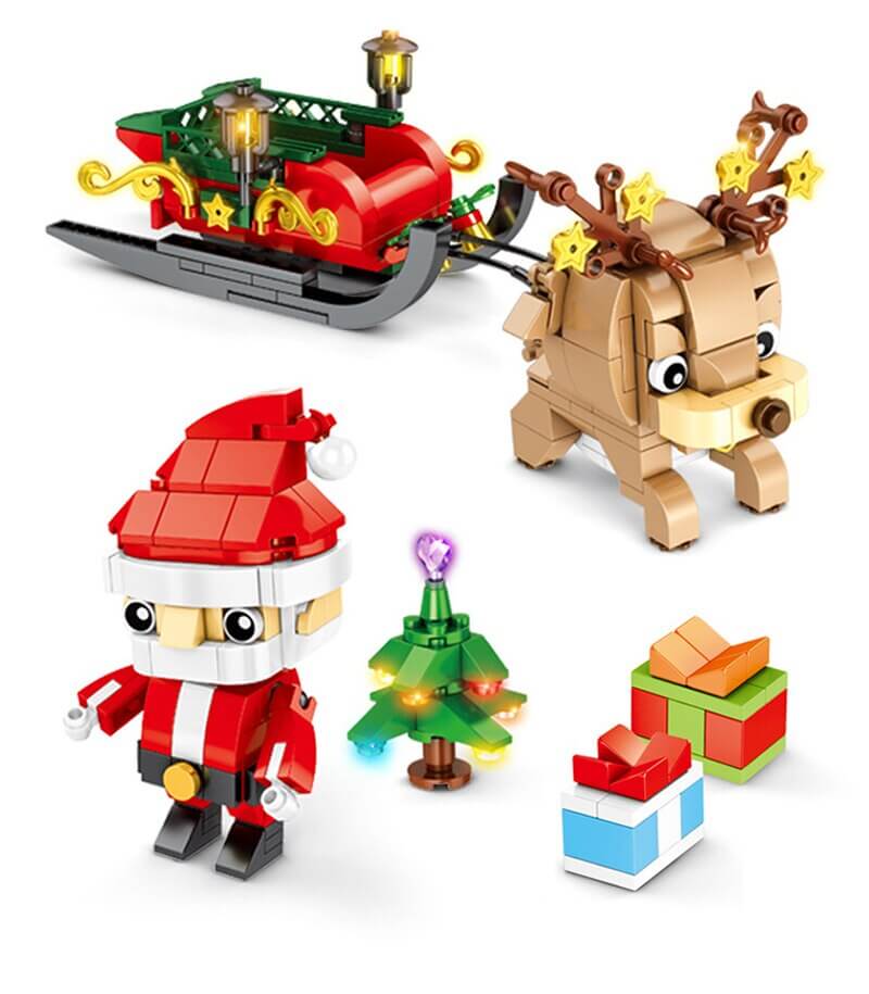 SEMBO 601091 Christmas Santa Claus and Reindeer
