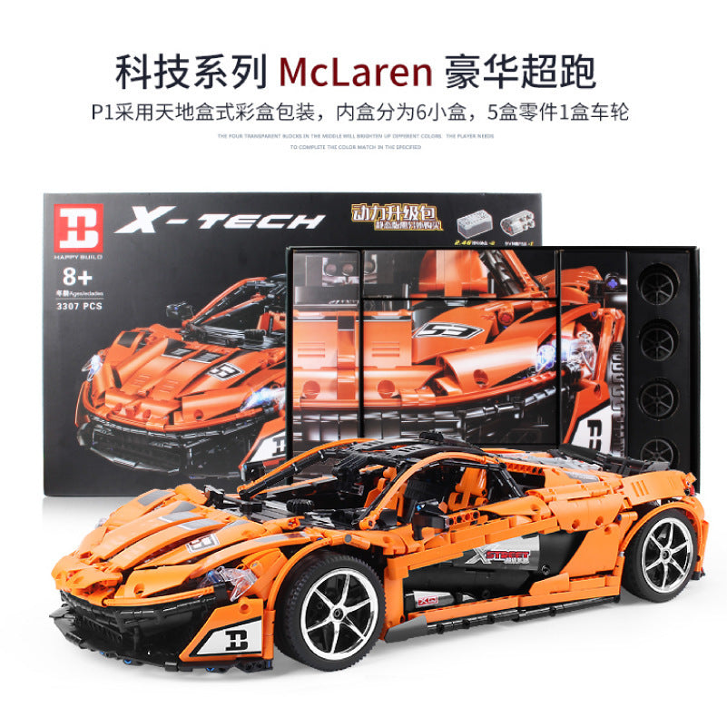 HappyBuild XQ1001 Technic McLaren P1 hypercar building blocks 3302pcs bricks Toys For Gift from China