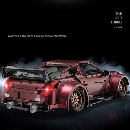 HappyBuild YC-23005 Technic MOC Dynamic version Red Turbo Sports Car 2238pcs Bricks Toys From China.