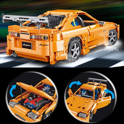 HappyBuild YC-QC018 Tcehnic 【TOYOTA SUPRA A80】 building blocks 2225pcs bricks Toys For Gift from China