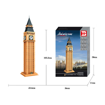 HappyBuild YC20002 Architecture：Elizabeth Tower building blocks 1303pcs bricks Toys For Gift from China
