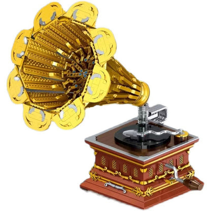 HappyBuild YC21002 Idea MOC 'bluetooth' play building block music phonograph model toy from China
