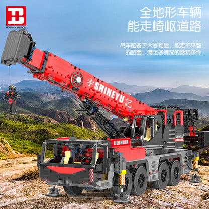 HappyBuild YC22003 Technic Shine YU：Mobile Crane building blocks 4885pcs bricks Toys For Gift from China