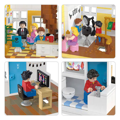 HappyBuilding YC-20006 Vitage Mode Photography Floor Building Blocks 1773pcs Bricks Model From China