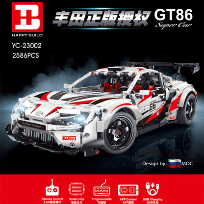 HappyBuilding YG23002 Technic Series "TOYOTA" GT86 Building Bricks 2586pcs Bricks Toys Model Sets From China