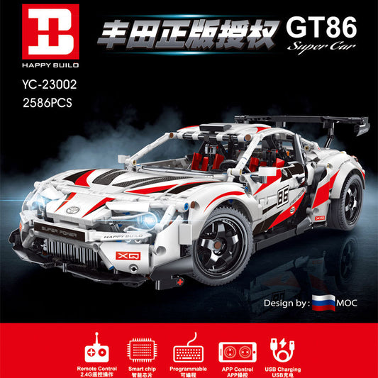 HappyBuilding YG23002 Technic Series "TOYOTA" GT86 Building Bricks 2586pcs Bricks Toys Model Sets From China