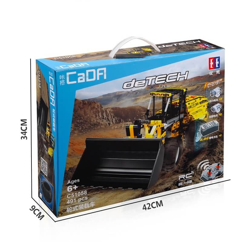 CADA C51058W Excavator Big Crane Mixer Truck Remote Control