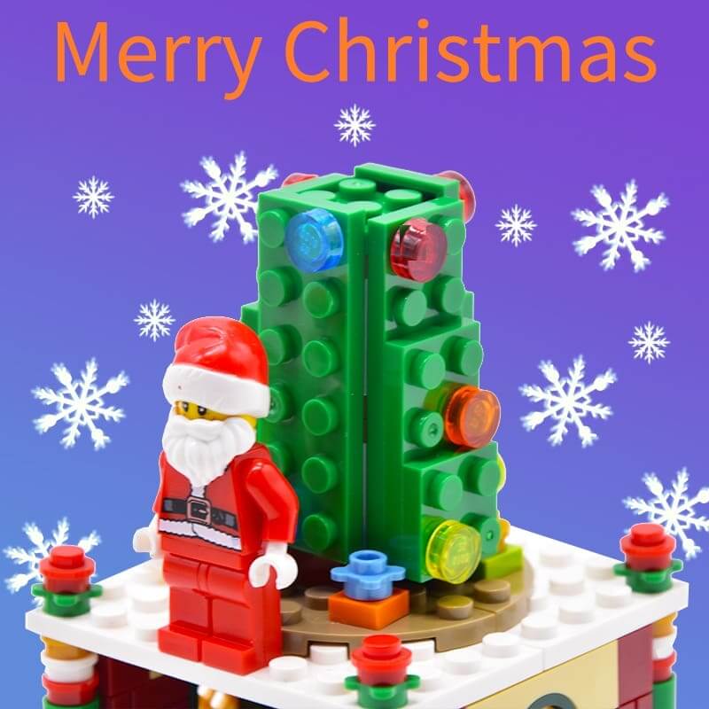 LEDUO 49006 Christmas Santa Claus House